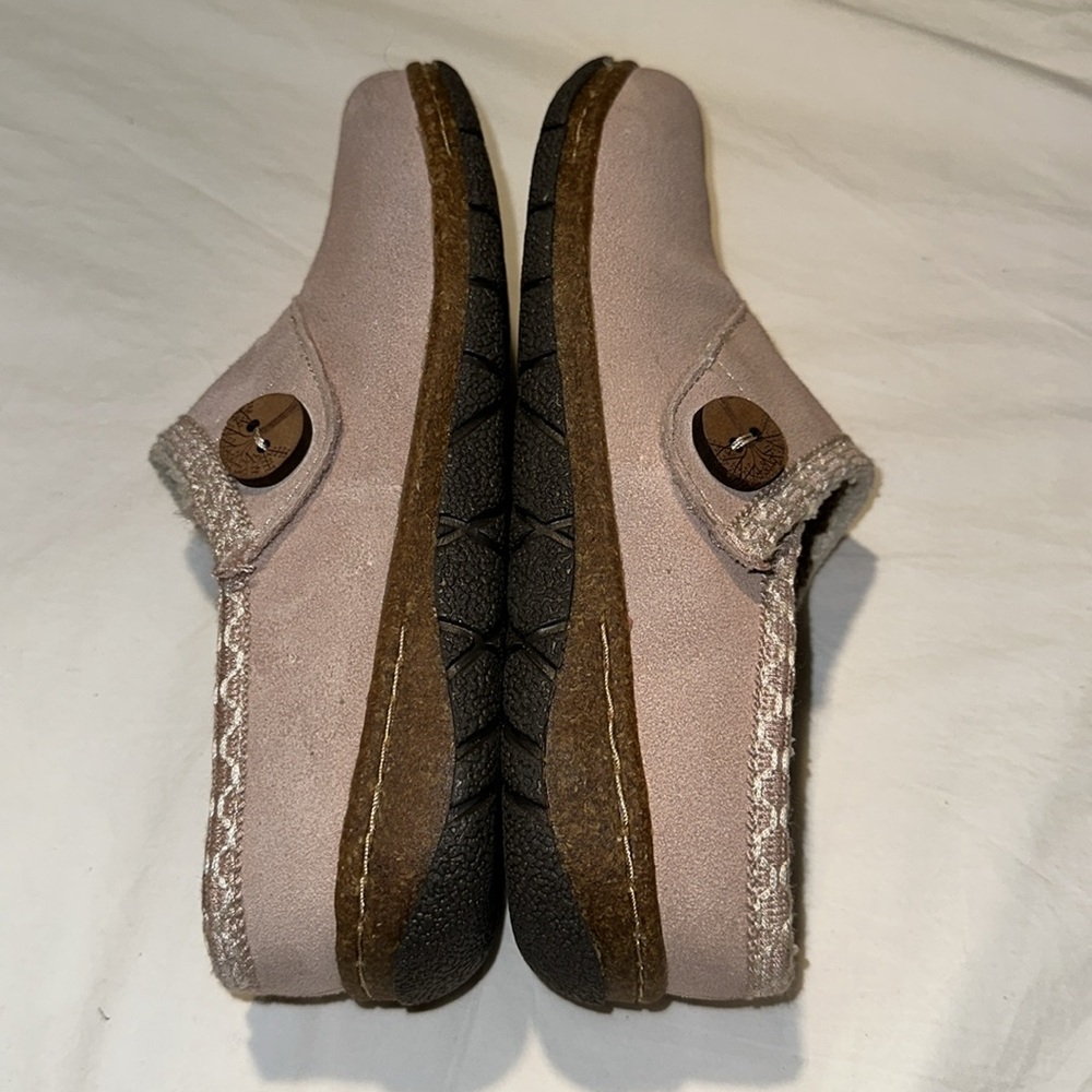 Earth Origins Womens Ezra Slip On Pink Suede Clogs 7.5 EUC - Picture 6 of 16